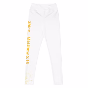 Matthew 5:17 Christian Yoga Leggings | Faith Activewear for Women